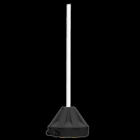 Plasticade , Plastic White and Black, Matte, 72 in L, 16.5 in D UVRAP24BK-72PK